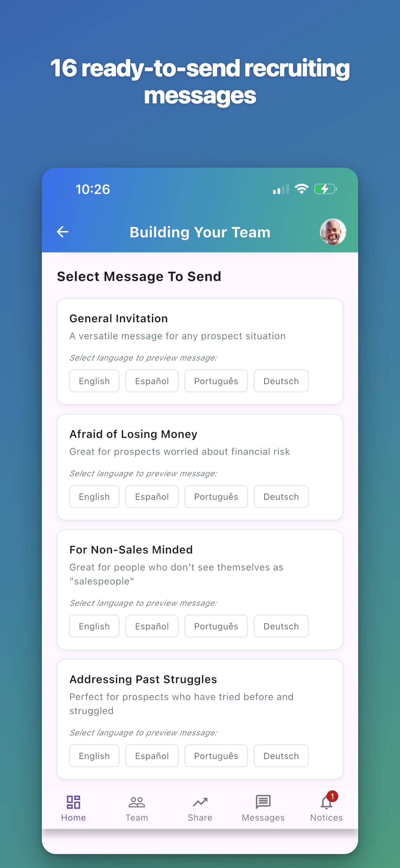 16 ready-to-send recruiting messages